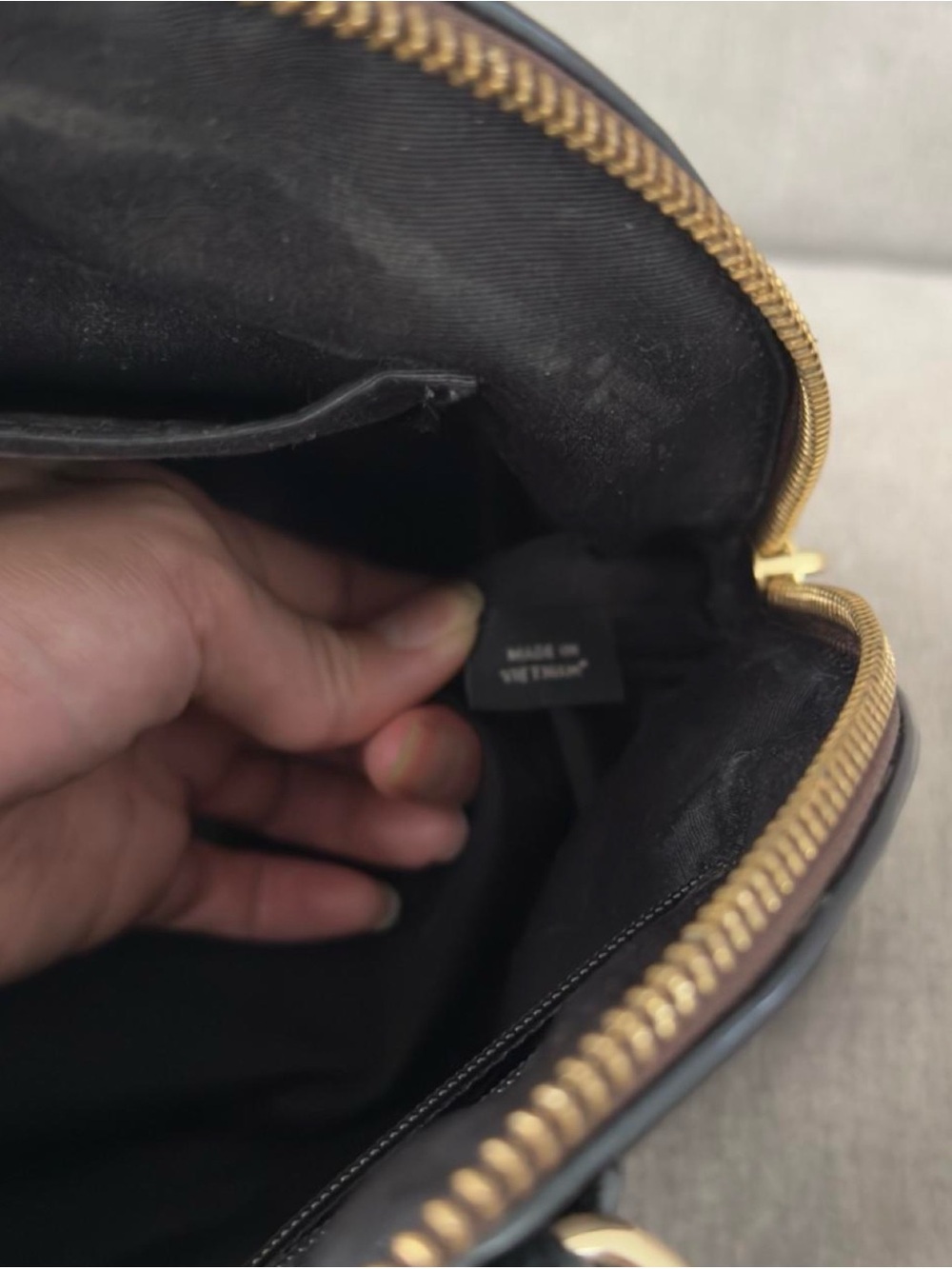 Coach Brown & Black Logo Dome Satchel - Picture 6 of 8